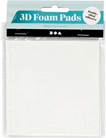 Creativ Company 3D foam pads white 5x5x2mm craft material 2 sheets