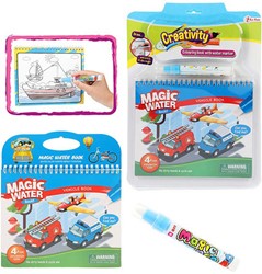 Coloring with Water Vehicle Book 46845C