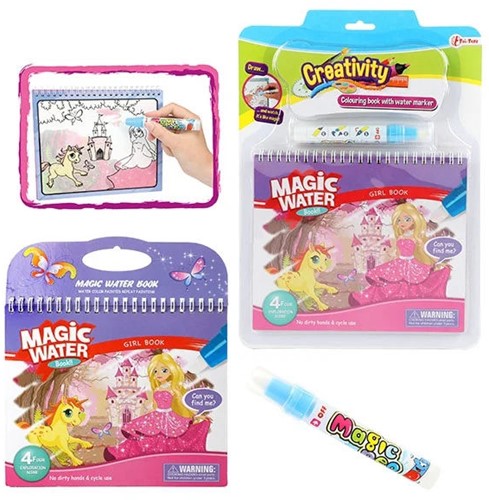Coloring with Water Princess Book 46845A
