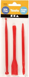 Creativ Company modelling tools red 3-piece plastic set
