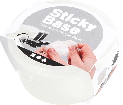 Creativ Company modelling gel Sticky Base transparent 200g craft clay-2