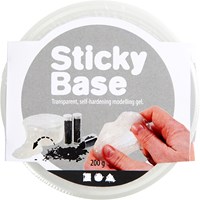 Creativ Company modelling gel Sticky Base transparent 200g craft clay-3