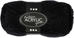 Creativ Company acrylic yarn black 50g 80m textile yarn