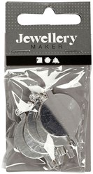 Creativ Company brooch pin silver 20mm - jewelry making set 10 pieces