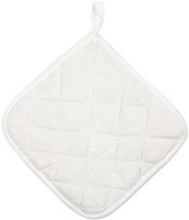 Creativ Company cotton pot holders white 20x20 cm set of 2 kitchen accessory-3
