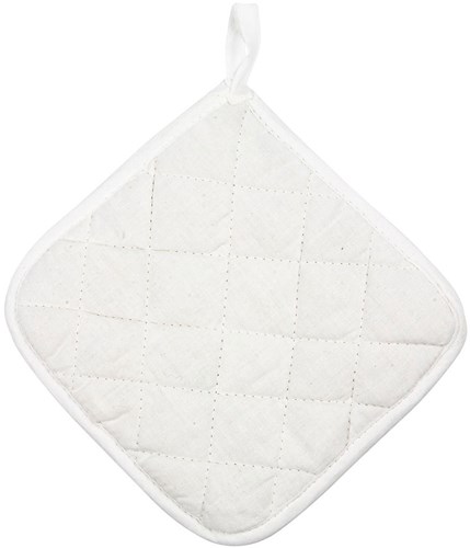Creativ Company cotton pot holders white 20x20 cm set of 2 kitchen accessory-3