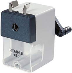 Creativ Company pencil sharpener grey - desk tabletop model with collector