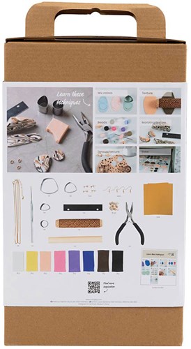 Creativ Company jewelry making starter set - polymer clay craft kit-3