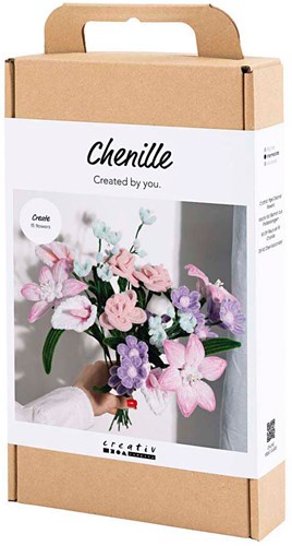 Creativ Company craft set flowers chenille wire pastel colors creative-2