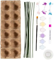 Creativ Company craft set flowers egg cartons pastel colours sustainable-2