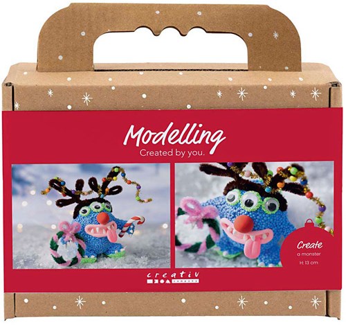 Creativ Company modelling set reindeer monster Christmas craft kit kids