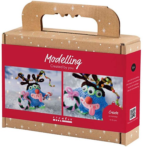 Creativ Company modelling set reindeer monster Christmas craft kit kids-3