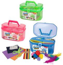 Toi-Toys craft set creative toy box 200 pieces in storage case
