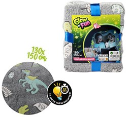 Glow in the dark blanket dino 35562A