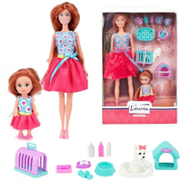 Toi-Toys Lauren teenage doll with dog set and accessories for girls