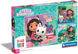 Gabby's Dollhouse puzzel 3 x 48 stukjes