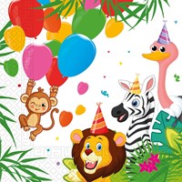 Globos tablecloth jungle balloons - plastic - 120x180cm - party-2
