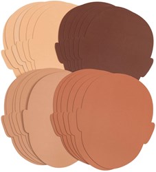Colorations - Colours Like Me Gezichtsvormen, Set van 24 (4 Kleuren)