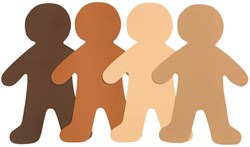 Colorations - Big People Shapes cardboard craft set 24 pieces multicultural