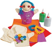Colorations craft set hand puppets - decorate your own puppets, 12 pieces-3