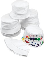 Colorations canvas bucket hat craft set - 10 pieces for kids-2