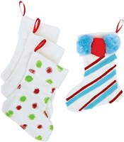 Colorations Christmas stocking craft set - Decorate your own stocking, set of 12