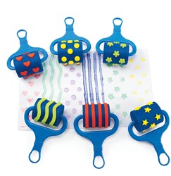 Colorations paint rollers craft set - creative patterns for kids