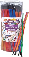 Colorations paint brushes set - 144 pieces plastic brushes kids