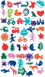 Colorations - Gemakkelijke Grip Stempels Megaset, 50st.