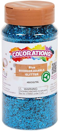 Colorations - Biodegradable Glitter Blue 113g eco-friendly crafting
