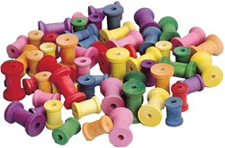 Colorations - Gekleurde Houten Klossen, Set van 50