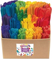 Colorations - Wooden Craft Sticks Classroom Pack 1200 pcs creative