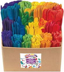 Colorations - Gekleurde Houten Knutselstokjes Klaslokaal Pakket, 1200st.