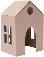 Colorations cardboard houses craft kit 6 pieces creative toy