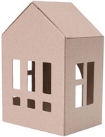 Colorations cardboard houses craft kit 6 pieces creative toy-2