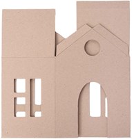 Colorations cardboard houses craft kit 6 pieces creative toy-3