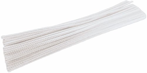 Colorations chenille stems white craft material 100 pieces creative