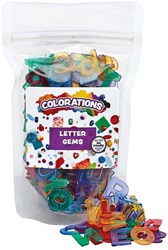 Colorations alphabet toy - Colored transparent uppercase letters 260 pcs
