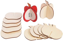 Colorations 3D wooden craft set pumpkin - build your own autumn fruit