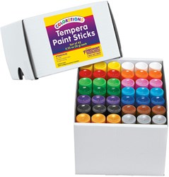 Colorations tempera paint sticks painting 14 colors 42 pcs kids paint