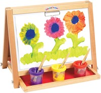 Colorations 4-in-1 Table Easel with Whiteboard and Chalkboard