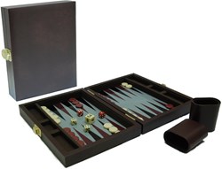 HOT Games Backgammon case magnetic brown 23x17