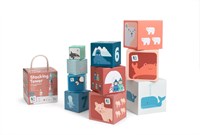 Stacking tower stacking toy educational cardboard toddler - colorful game-3