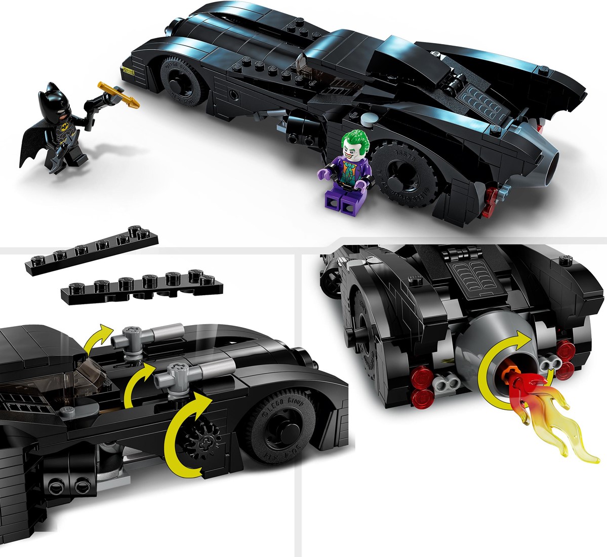 LEGO 76224 DC Batmobile Batman vs. The Joker Pursuit Car Set