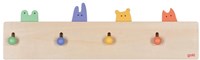 Goki coat rack colorful kids room accessory wooden decoration