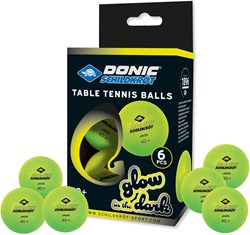 Schildkröt Table Tennis Balls Glow in the Dark 6 pcs Poly 40+ Quality
