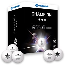 Schildkröt Table Tennis Balls 3-Star ITTF Poly 40+ White 120 Pieces