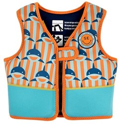 Swim Essentials kids swim vest shark print 2-3 years orange-blue