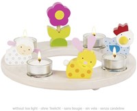 Goki candle holder - decorative ring for Easter and Christmas