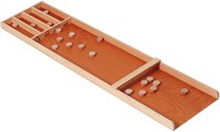 KiddyGo wooden shuffleboard game 122cm with shuffle pucks